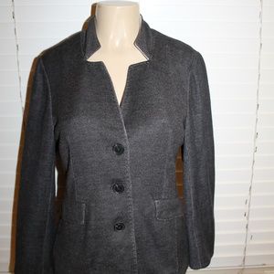 Coldwater Creek shaped gray blazer